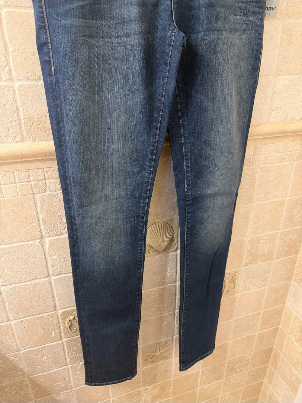 Mavi Women's Dark Blue Stretch Skinny Low Rise Jeans 15-16’’ - Picture 4 of 6